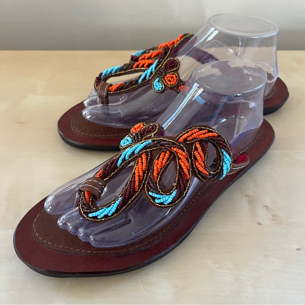 Maasai African Beaded Sandals